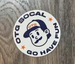 OTG "GO HAVE FUN" CIRCLE STICKER